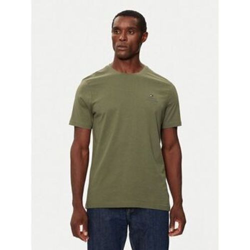 T-Shirts & Poloshirts MW0MW36500 STACK TEE-PLI BATTLE GREEN - Tommy Hilfiger - Modalova