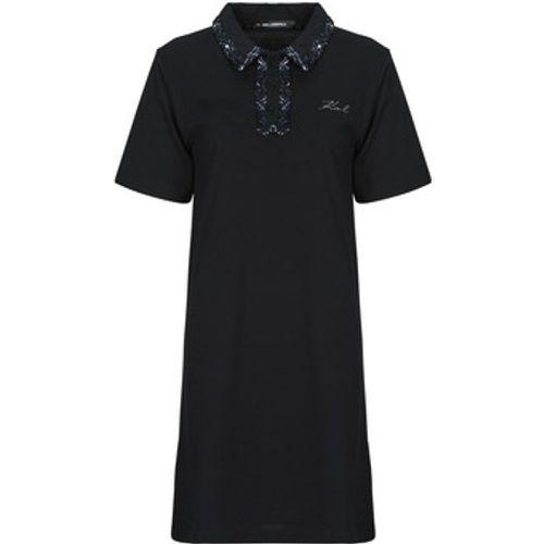 Kurze Kleider BOUCLE MIX POLO DRESS - Karl Lagerfeld - Modalova