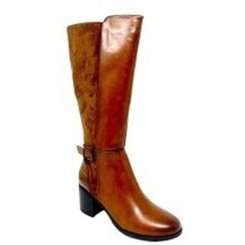 Schuhe 27296 einfacher Damenstiefel aus Leder - Amarpies - Modalova