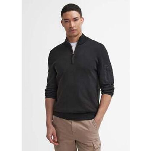 Pullover Blades cotton half zip jumper - black - Barbour - Modalova