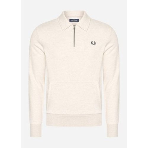 Pullover Halfzip fleece back sweatshirt - porridge marl - Fred Perry - Modalova