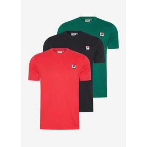 T-Shirts & Poloshirts 3 pack ledge tee - True Red - Black - Aventurine - Fila - Modalova