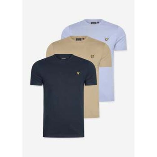 T-Shirts & Poloshirts 3 pack t-shirt - Dark Navy - Crafted Blue - Sage Uniform - Lyle & Scott - Modalova