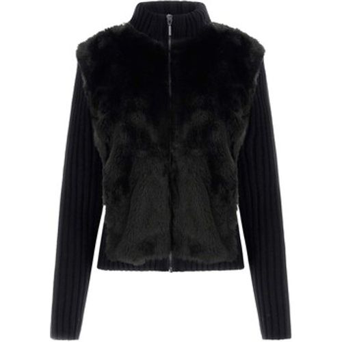 Sweatshirt Ls Fur Mix Zip Frnt Mila Cardi - Guess - Modalova