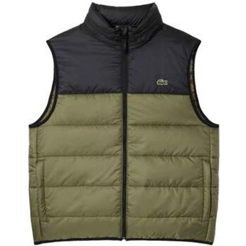 Herren-Jacke Water-Repellent Gilet Khaki/Black - Lacoste - Modalova