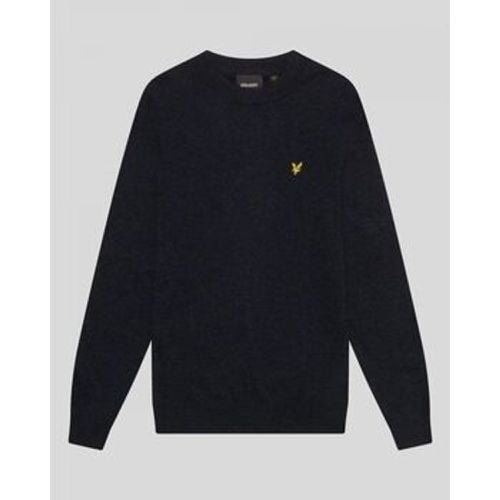 Pullover KN2114V LAMBSWOOL BLEND CREW-Z56 DARK NAVY MARL - Lyle & Scott - Modalova