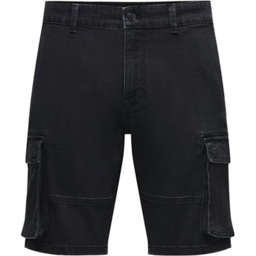 Straight Leg Jeans Shorts CAM STAGE Denim-Shorts - Only & Sons - Modalova