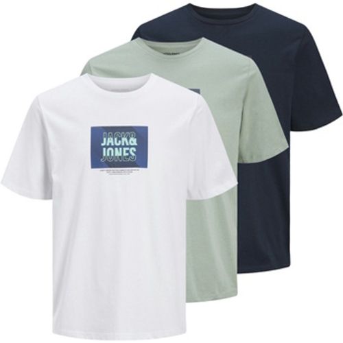 T-Shirt T-Shirt HUDSON Kurzarmshirt 3er Pack - jack & jones - Modalova