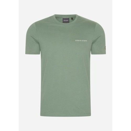 T-Shirts & Poloshirts Embroidered t-shirt - duck green cove - Lyle & Scott - Modalova