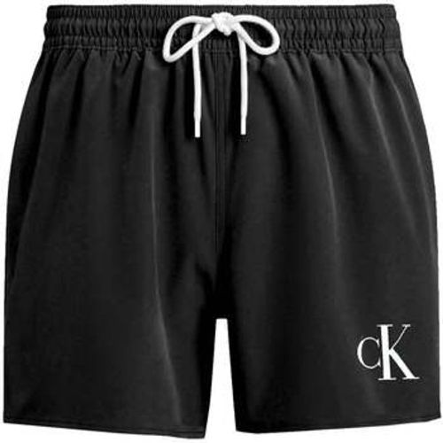 Badeshorts CK Monogram Swim Shorts Black - Calvin Klein Jeans - Modalova