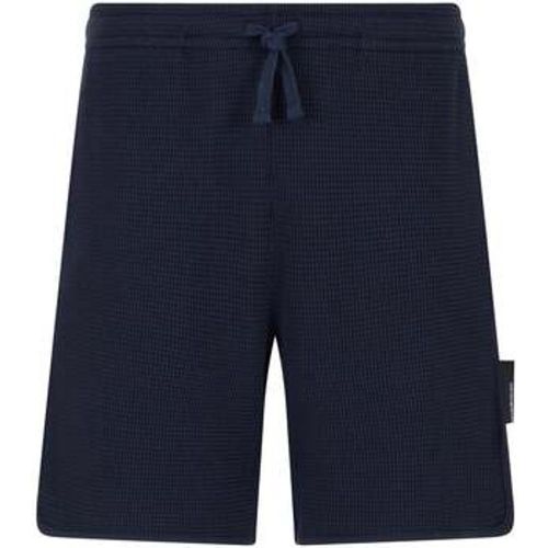 Shorts Waffle Jersey Lounge Shorts Navy Blue - Emporio Armani - Modalova