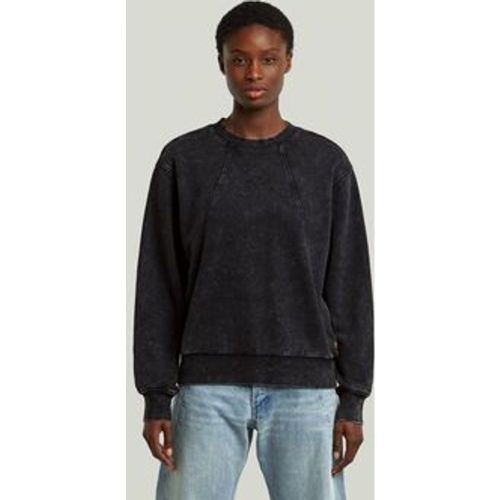 Sweatshirt D27173-D969 WASHED A LINE SCRIPT-H590 BLACK SMOKEY - G-Star Raw - Modalova
