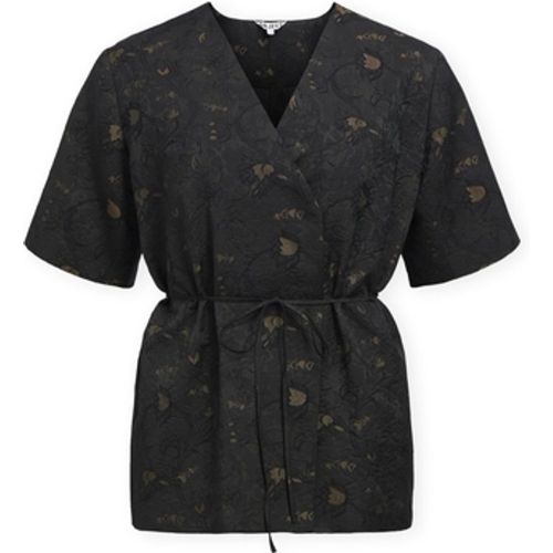 Blusen Top Lovia - Black/Seal Brown - Object - Modalova