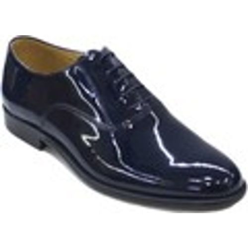 Classiche basse Scarpe uomo eleganti cerimonia fondo vero cuoio vernice vera pe - Malu Shoes - Modalova