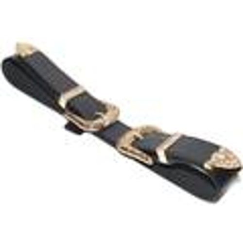 Cintura Cintura donna nera doppia fibbia oro alta 5 cm modello marcuzzi - Malu Shoes - Modalova