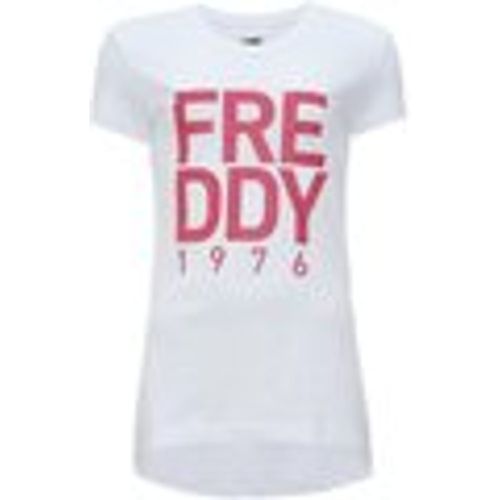 T-shirt T-Shirt Bambina Scritta Glitter - Freddy - Modalova