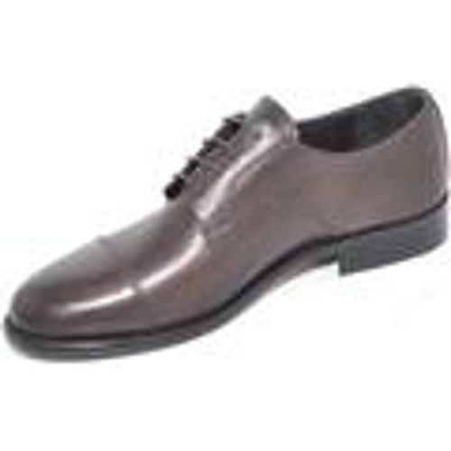 Classiche basse Scarpe uomo stringate vera pelle crust mezza punta spaz - Malu Shoes - Modalova