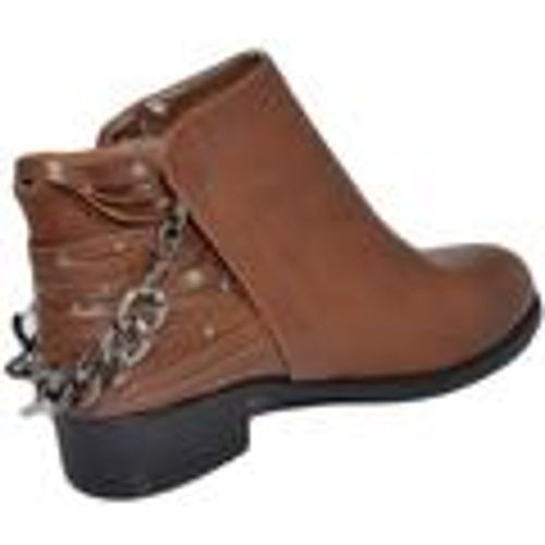 Stivaletti Stivaletti biker donna bassi marroni con catena cowboy doppia z - Malu Shoes - Modalova