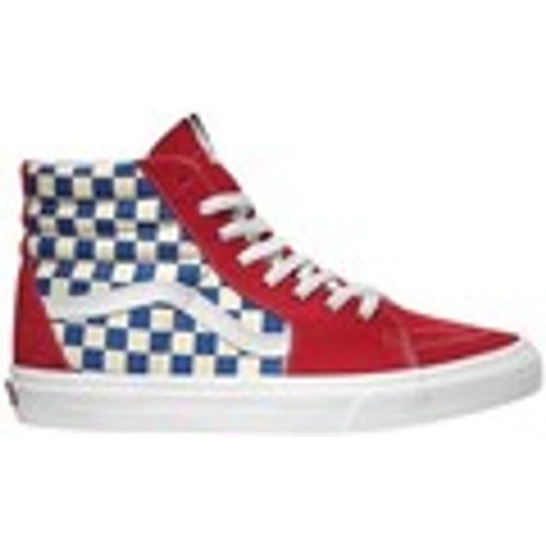 Scarpe UA SK8-HI (BMX Checkerboard) True Blue/Red - Vans - Modalova