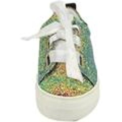 Sneakers basse Sneaker donna glitterata effetto sirena vera pelle chiusura nas - Malu Shoes - Modalova