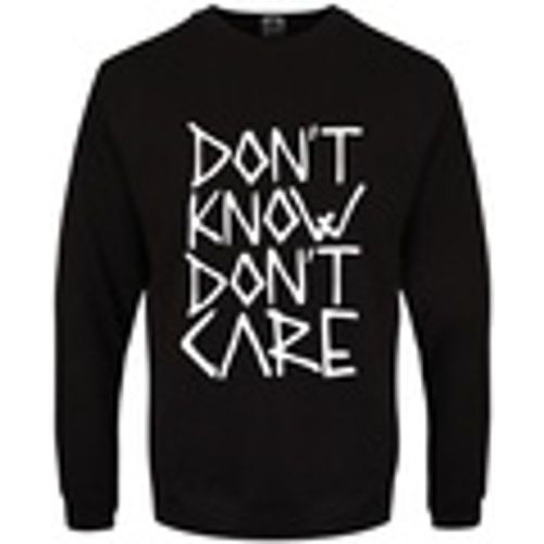 Felpa Don't Know Don't Care - Grindstore - Modalova