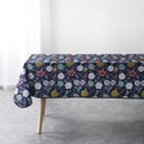 Tovaglia NAPPE RECTANGLE 150 x 240 CM POLYESTER IMPRIME LILY BLEU - Douceur d intérieur - Modalova