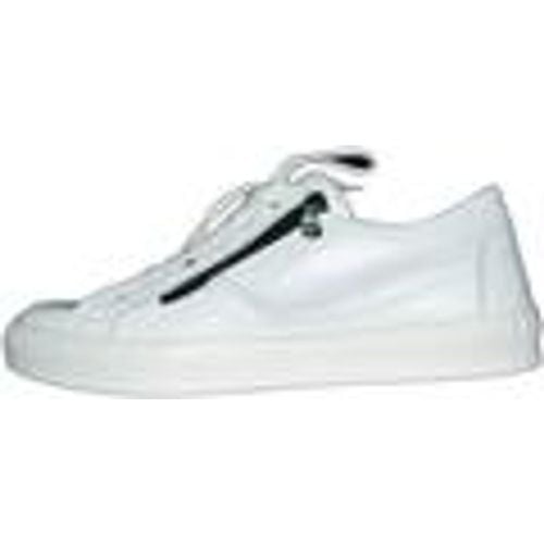 Sneakers Sneakers bassa doppia zip vera pelle made in italy lacci - Malu Shoes - Modalova