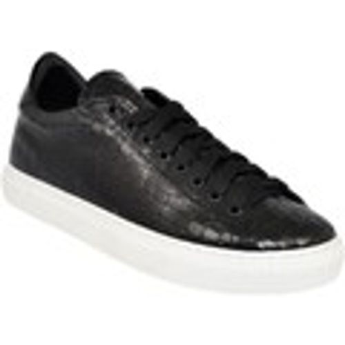 Sneakers Scarpa sneakers Paul 4190 uomo basic vera pelle squamata nera l - Malu Shoes - Modalova