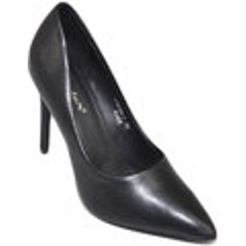 Scarpe Scarpe donna decollete a punta elegante pelle nera matte tacco - Malu Shoes - Modalova