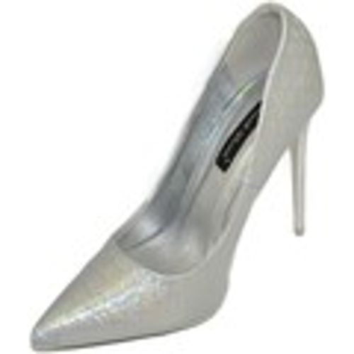 Scarpe Decollete' donna punta argento lucide tacco a spillo 12 comode - Malu Shoes - Modalova