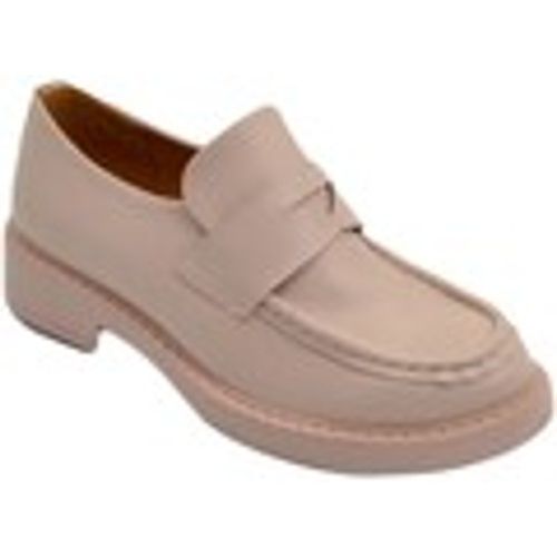 Scarpe Mocassini donna college cipria pelle morbida con bendina s - Malu Shoes - Modalova