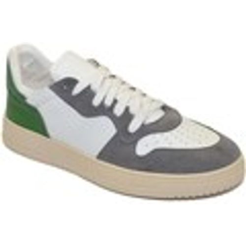 Sneakers Scarpa sneakers bianco multicolore uomo basic vera pelle lacci - Malu Shoes - Modalova