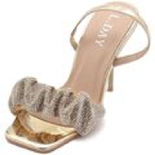 Sandali Sandalo gioiello lucido donna tacco 10 fascia arricciata di - Malu Shoes - Modalova