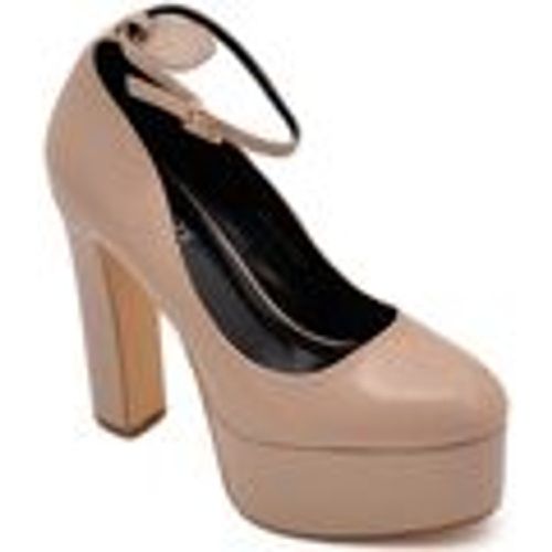 Scarpe DECOLLETE DONNA IN VINILE NUDE BEIGE TACCO DOPPIO 15 CM PLATEAU - Malu Shoes - Modalova