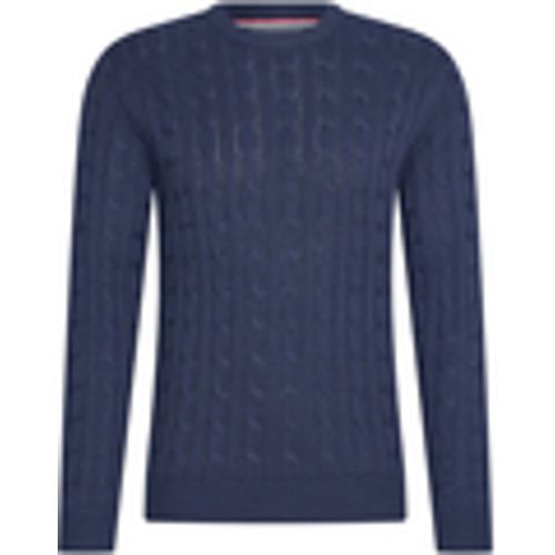 Felpa Cable Pullover Navy - Cappuccino Italia - Modalova