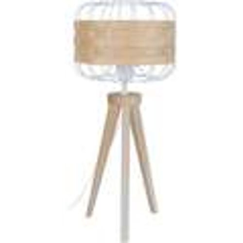 Lampade d’ufficio Lampada da tavolo tondo legno naturale e bianco - Tosel - Modalova
