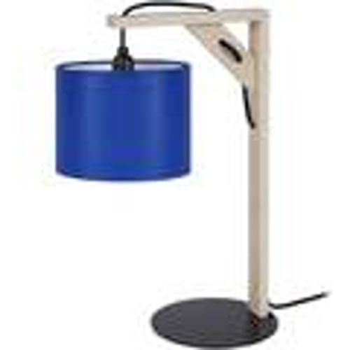 Lampade d’ufficio lampada da comodino tondo legno naturale e blu - Tosel - Modalova