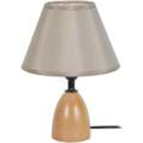 Lampade d’ufficio lampada da comodino tondo legno naturale e taupe - Tosel - Modalova