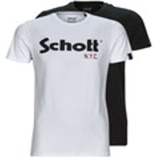 T-shirt TS 01 MC LOGO PACK X2 - Schott - Modalova