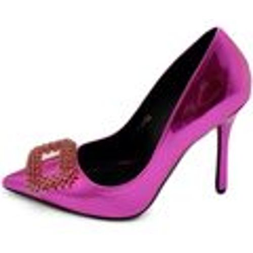 Scarpe Decolette' donna lucido specchio fucsia con gioiello spilla qua - Malu Shoes - Modalova