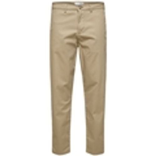 Pantaloni Noos Slim Tape New Miles Pants - Greige - Selected - Modalova