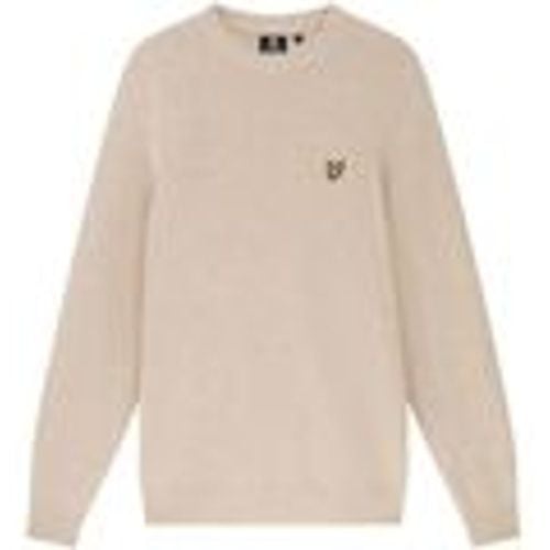 Maglione KN921VF CREW NECK LAMBSWOOL-W823 TAUPE MARL - Lyle & Scott - Modalova