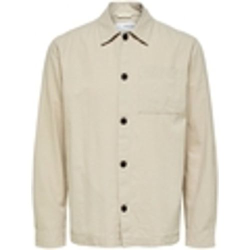 Camicia a maniche lunghe Noos Linen Overshirt - Angora - Selected - Modalova