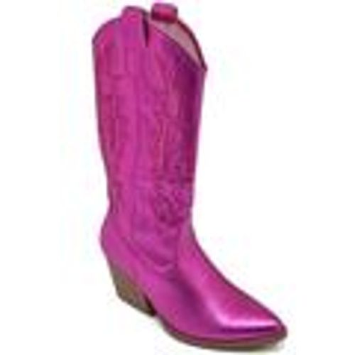 Stivali Stivali donna camperos texani stile western forati estivi fucsi - Malu Shoes - Modalova