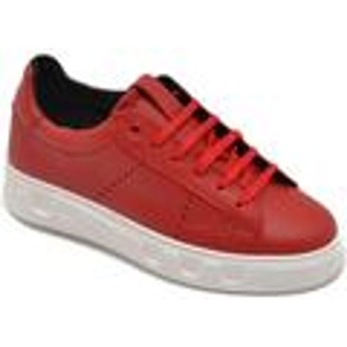 Sneakers Scarpa sneakers bassa uomo basic vera pelle bottolata rossa lin - Malu Shoes - Modalova