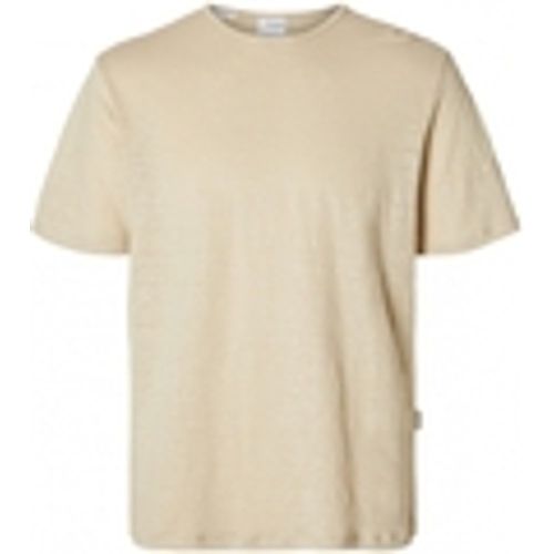 T-shirt & Polo T-Shirt Bet Linen - Oatmeal - Selected - Modalova