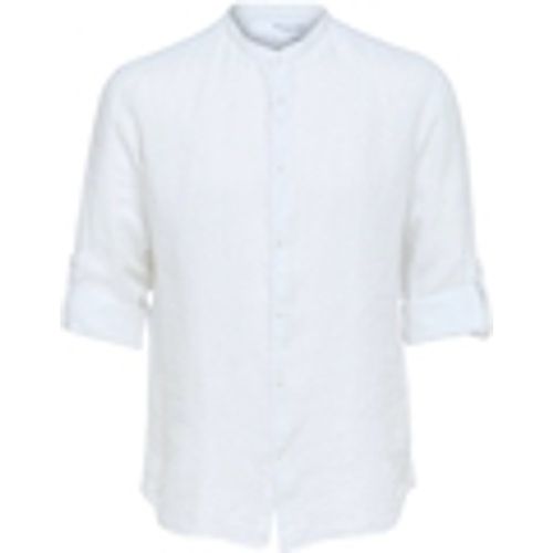 Camicia a maniche lunghe Regkylian-Linen - Bright White - Selected - Modalova