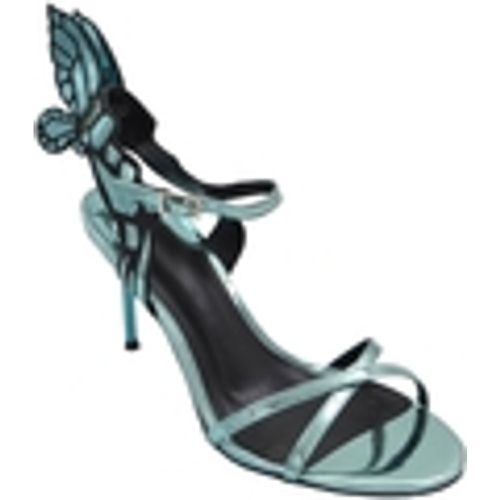 Sandali Sandalo tacco donna vernice celeste lucido con cinturino alla c - Malu Shoes - Modalova