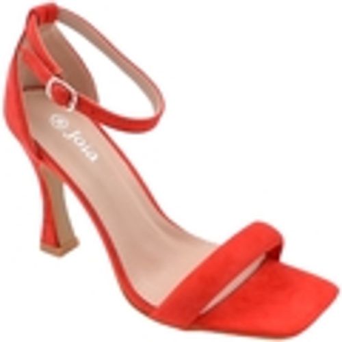 Sandali Sandalo alto donna rosso in pelle scamosciata con fascia e tacc - Malu Shoes - Modalova