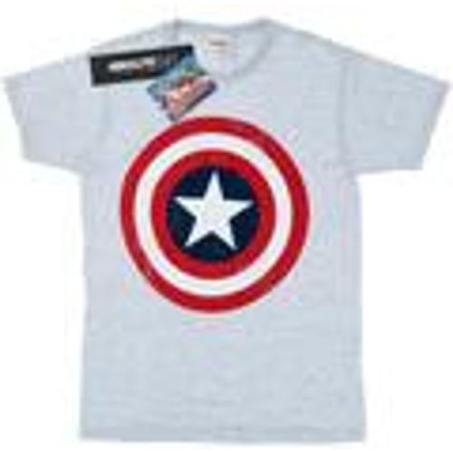 T-shirts a maniche lunghe Captain America Distressed Shield - Marvel - Modalova